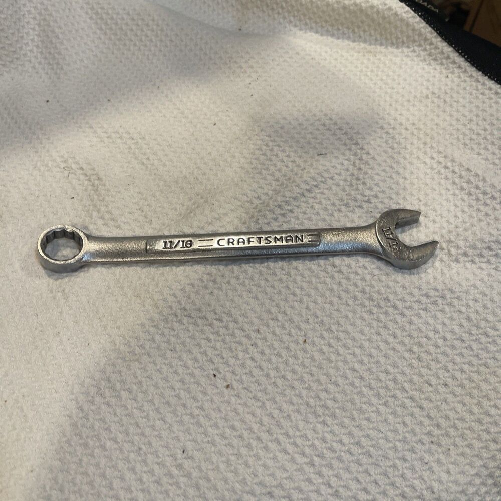Craftsman Tools USA SAE 11/16” Combination Wrench Offset 12 point VV-44698